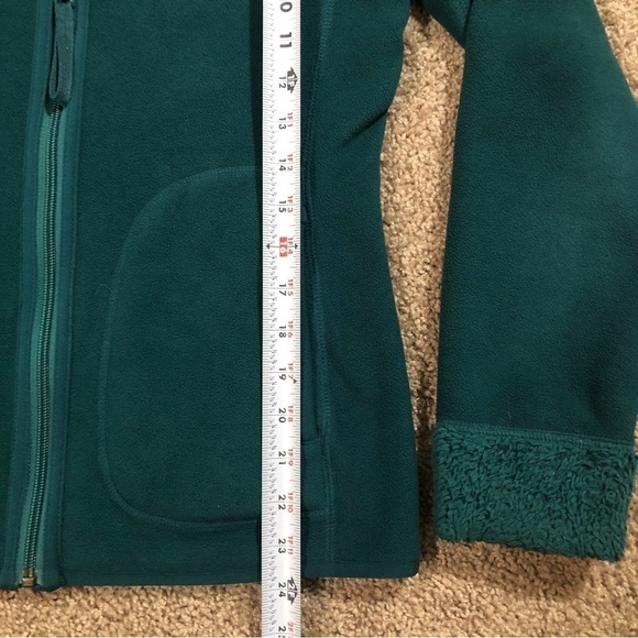 Reversible Teal Fleece and Warm Teddy Bear Fleece Full Zip Jacket extra small XS - Picture 11 of 11